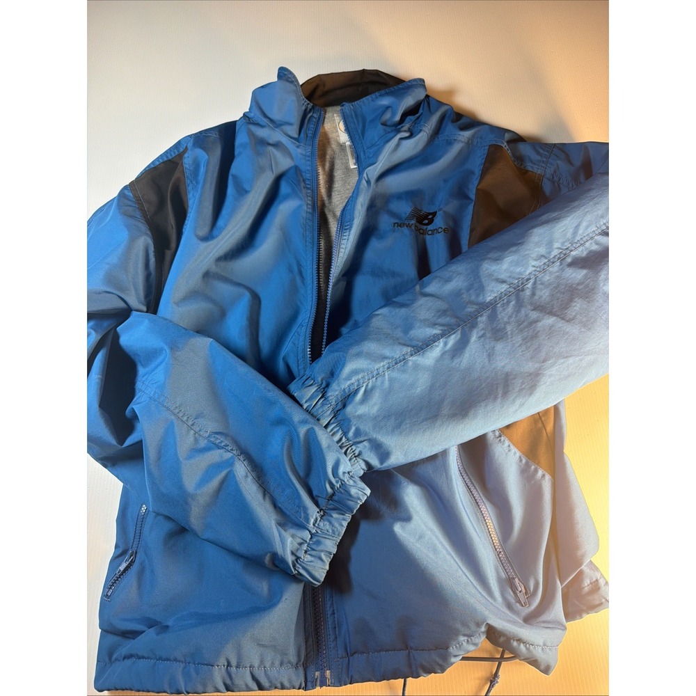 New Balance Men's Blue Gray Track Jacket Size M Full Zip Activewear